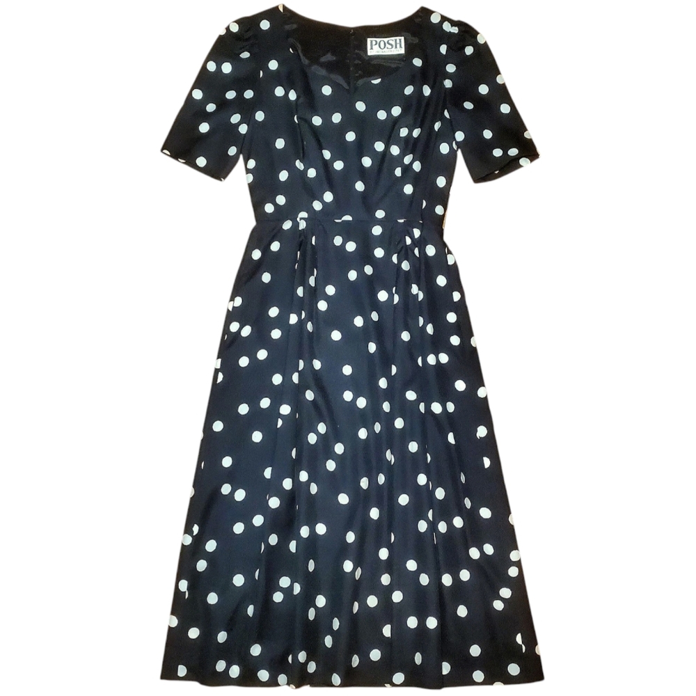 VINTAGE polka dot dress